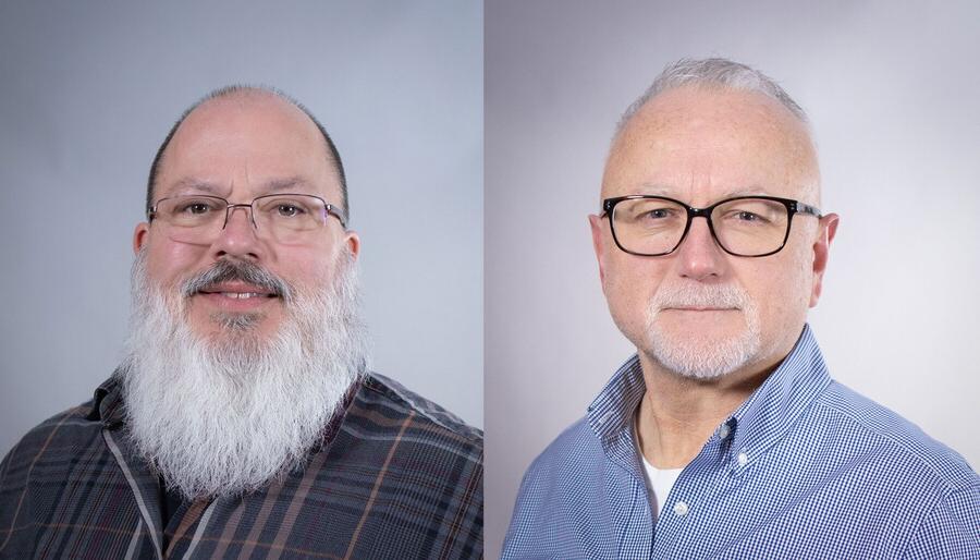 Headshot of James Yankech and a headshot of Ray Romero.